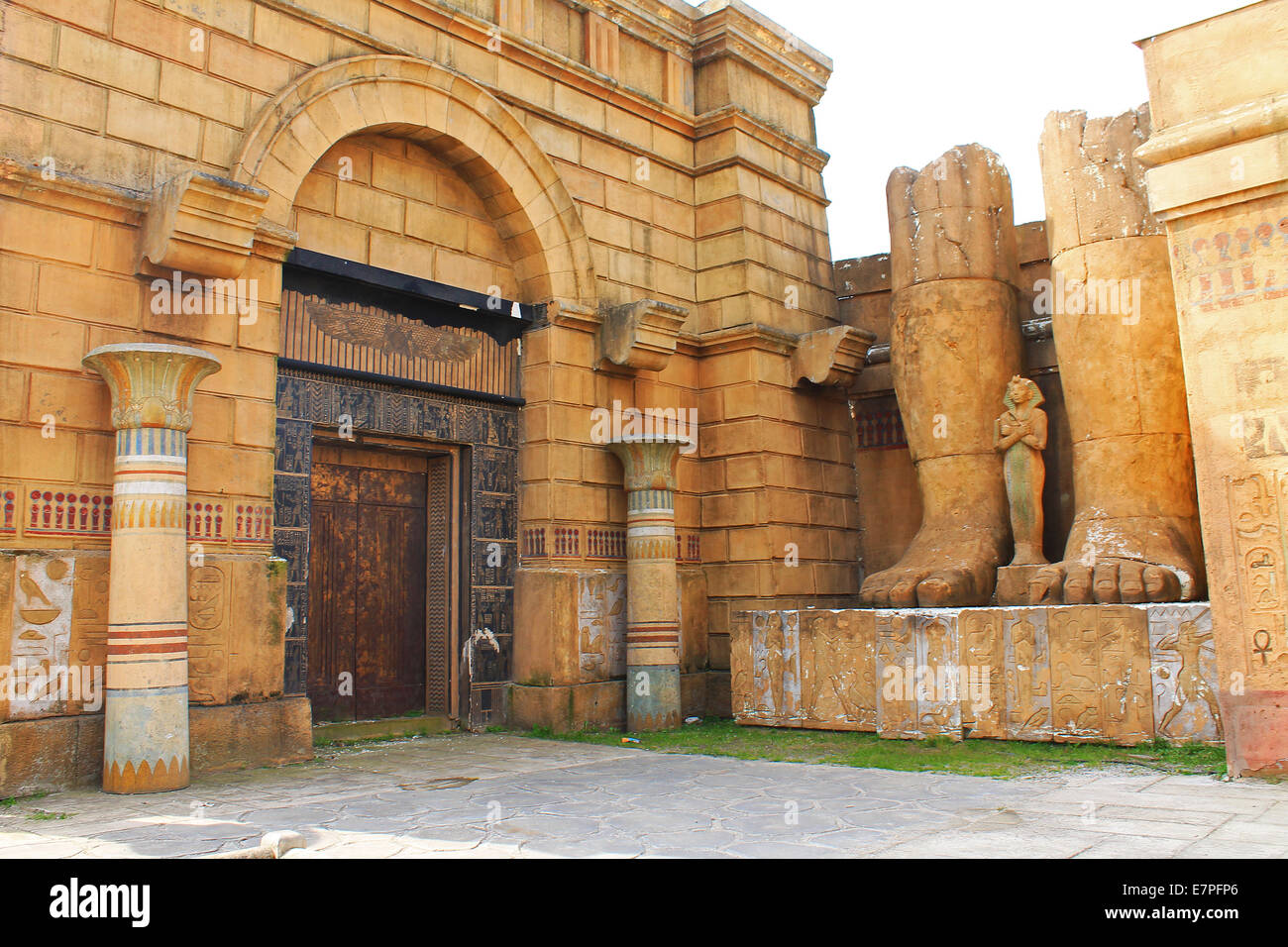 Ancient Egypt set at Cinecittà Studios, Rome, Italy. Stock Photo