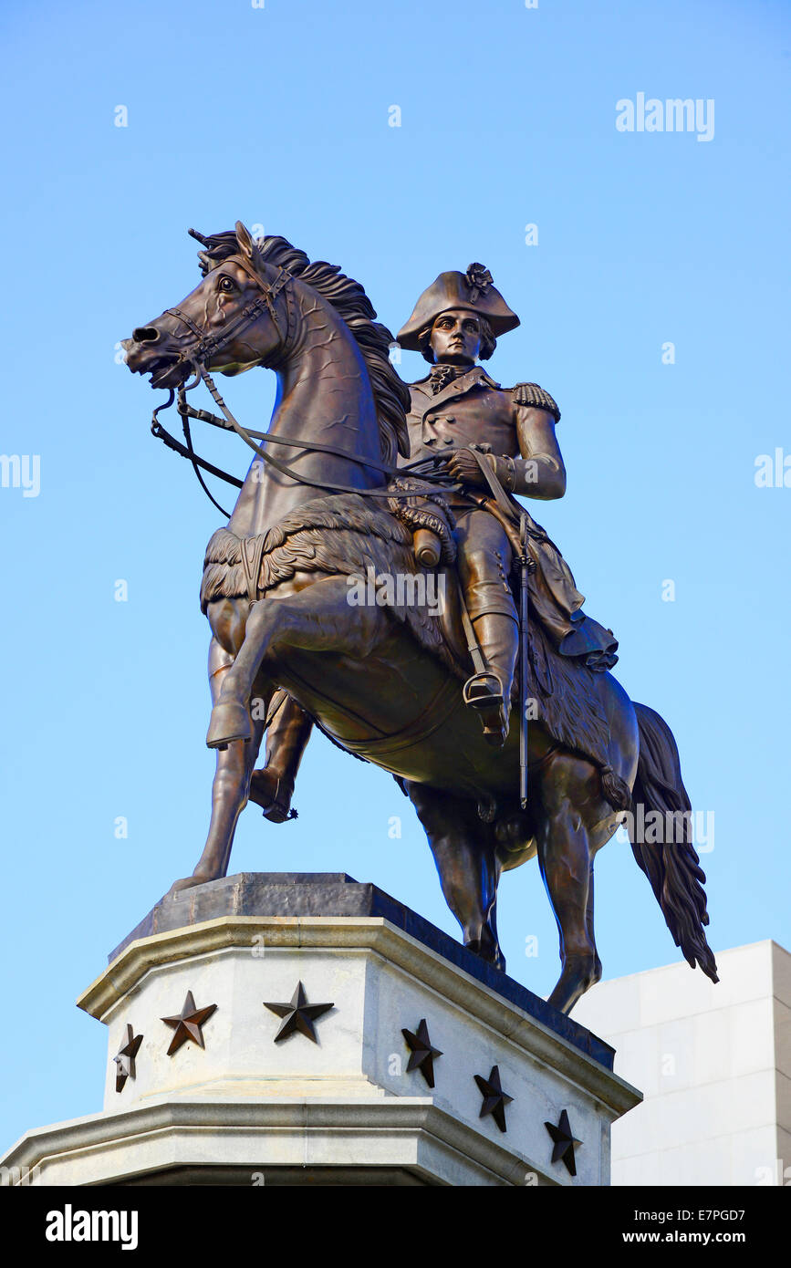 Washington Equestrian Monument State Capitol Building Statehouse Richmond Virginia VA