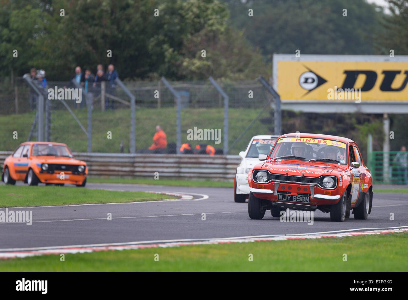 A rally car takes to the track at Rallyday at Castle Combe Stock Photo ...