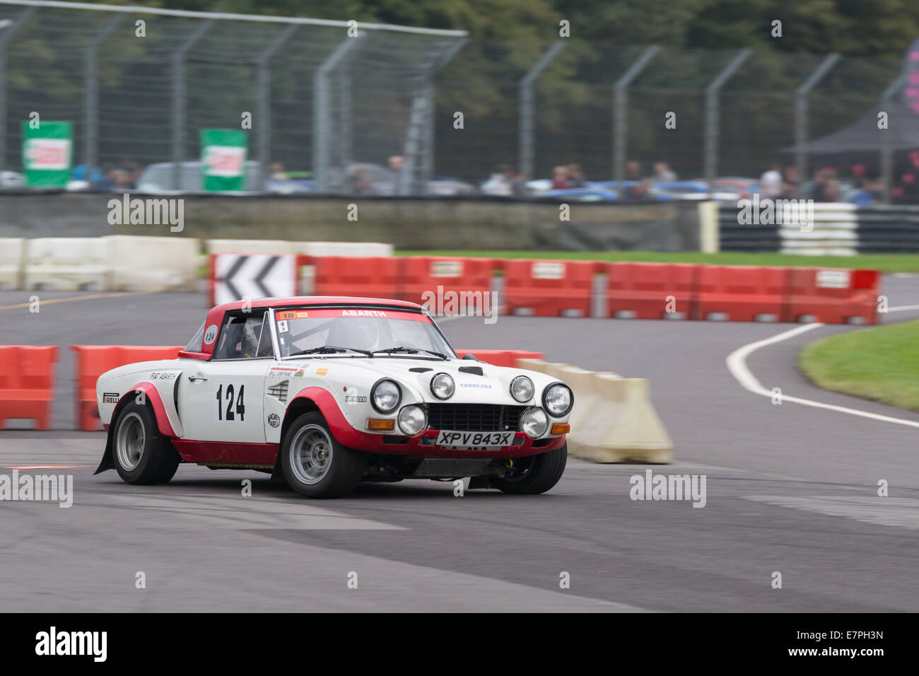 A rally car takes to the track at Rallyday at Castle Combe Stock Photo ...