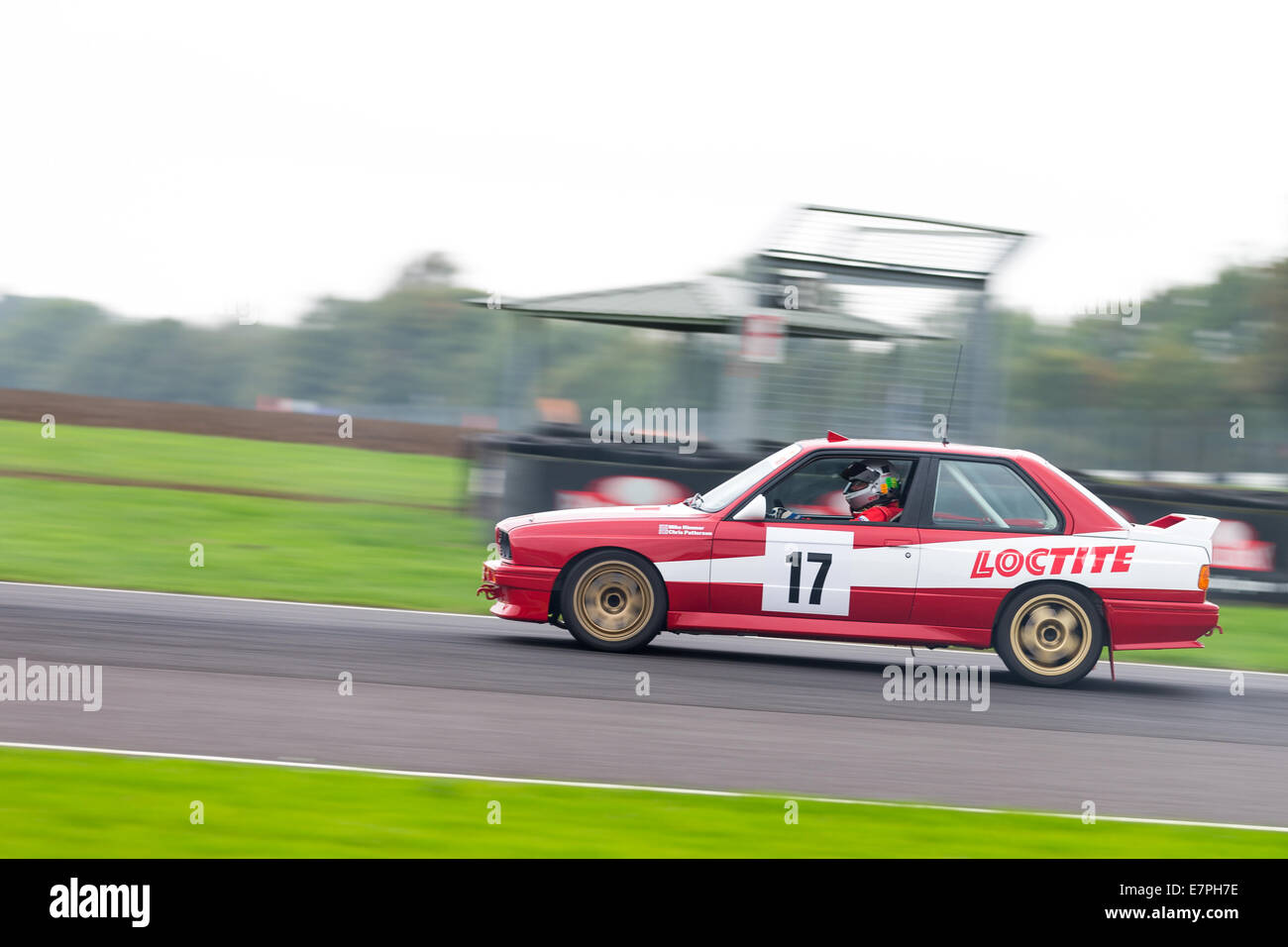 A rally car takes to the track at Rallyday at Castle Combe Stock Photo ...