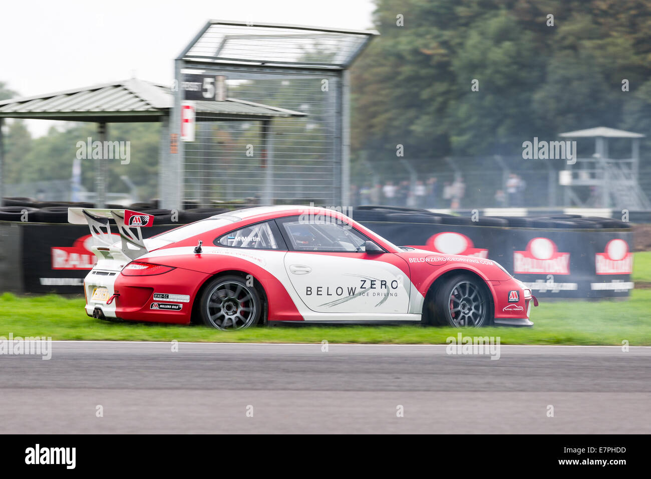 A rally car takes to the track at Rallyday at Castle Combe Stock Photo ...