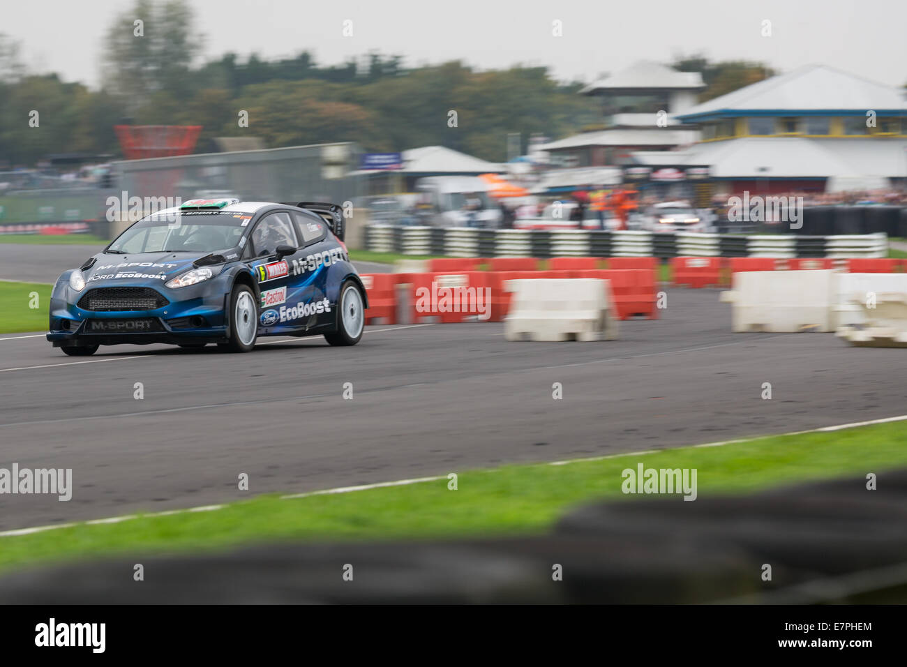 A rally car takes to the track at Rallyday at Castle Combe Stock Photo ...