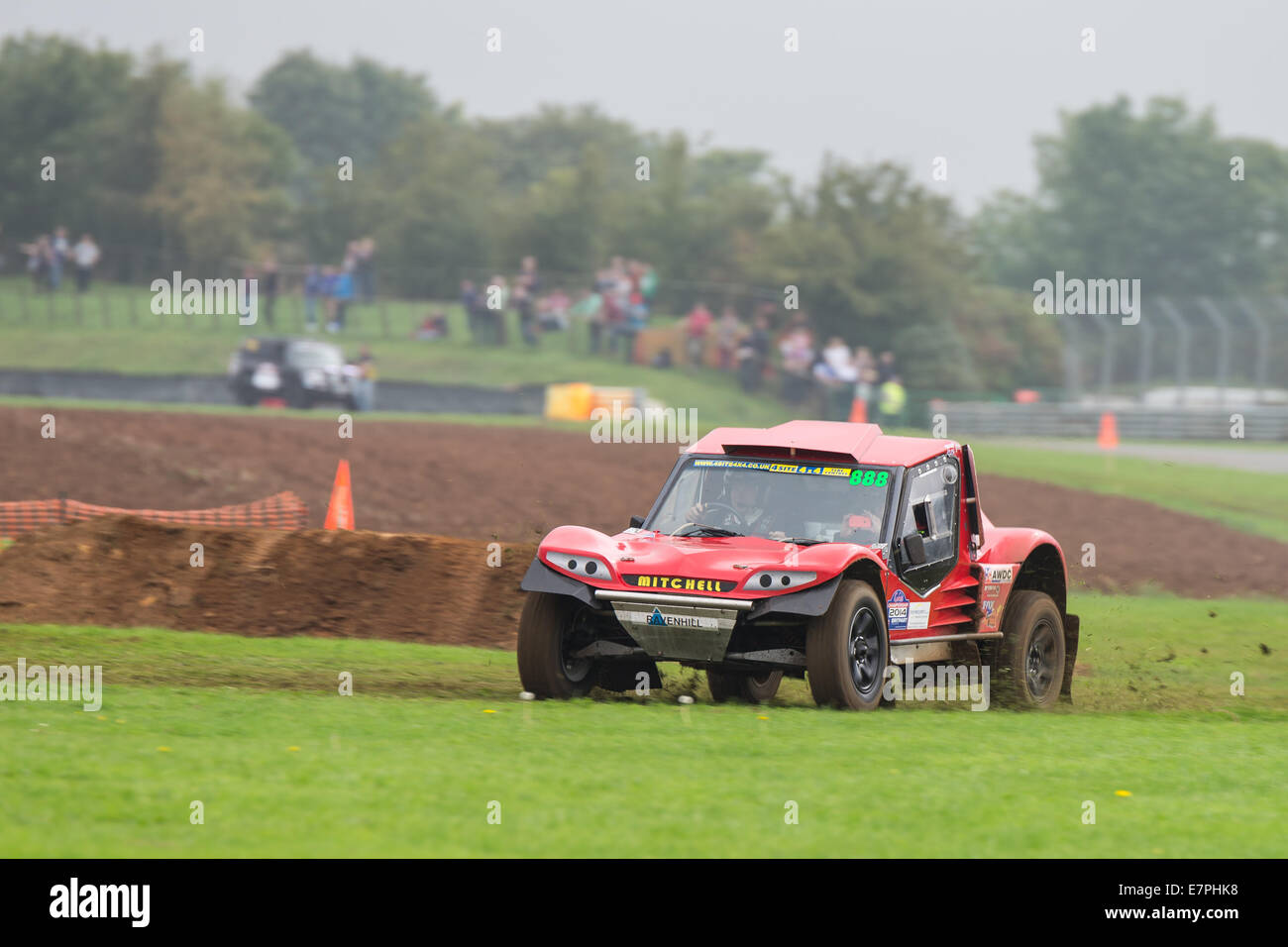 A rally car takes to the track at Rallyday at Castle Combe Stock Photo ...