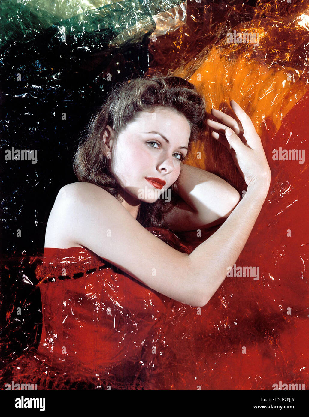 JEANNE CRAIN (1925-2003) US film  actress about 1955 Stock Photo