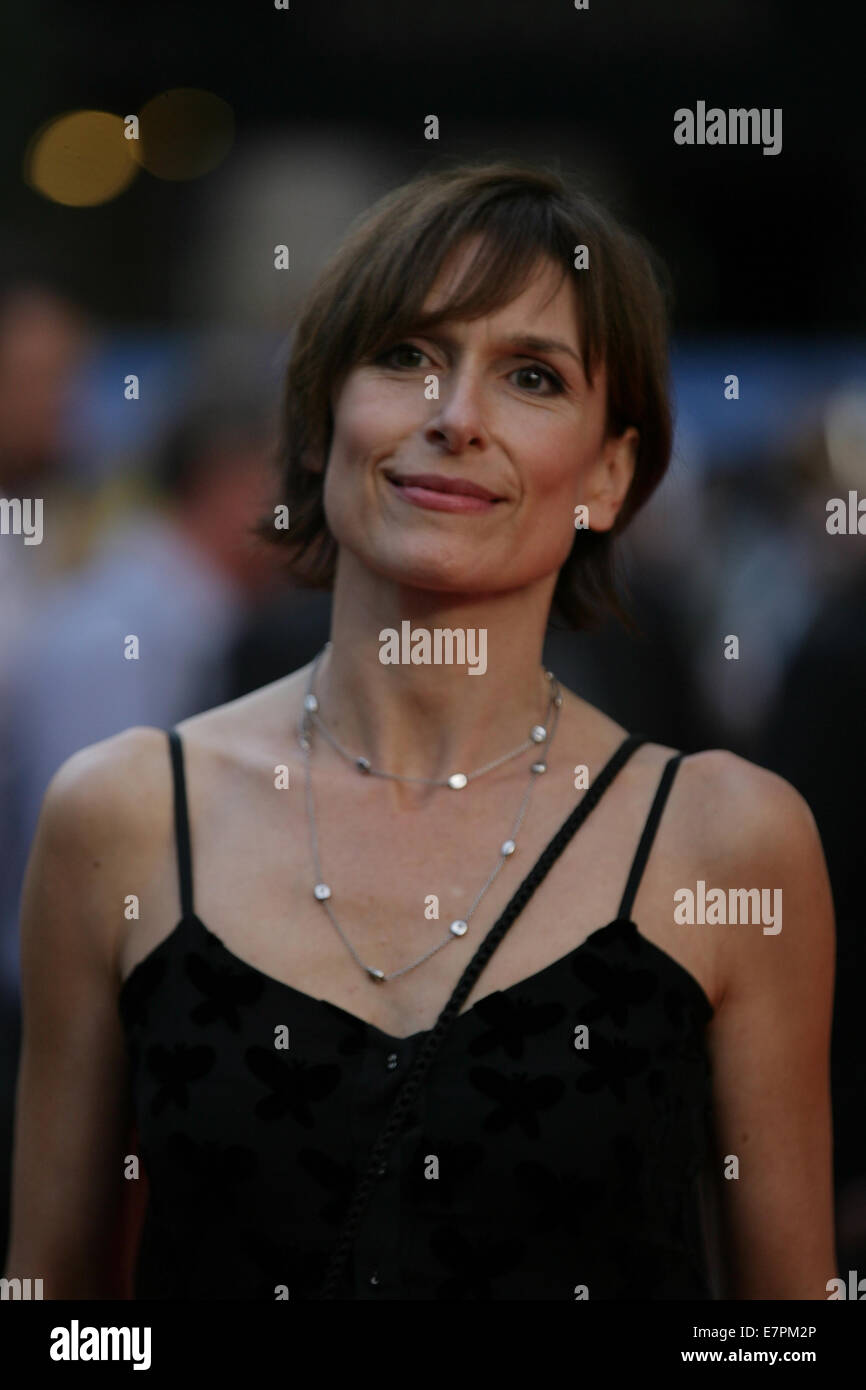London, UK, 22nd September 2014: Amelia Bullmore attends the What we did on our holiday film premiere at the Odeon West End, Lei Stock Photo