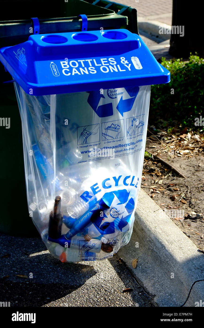 Recycle Container for bottles and cans Stock Photo Alamy