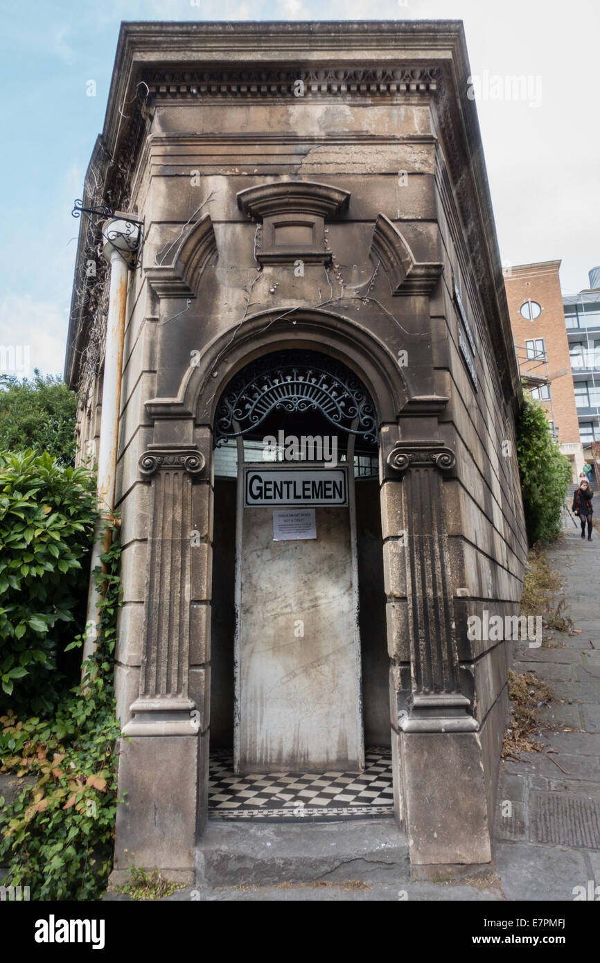 Grade II listed Edwardian Gents toilet building in the centre of Bristol UK Stock Photo