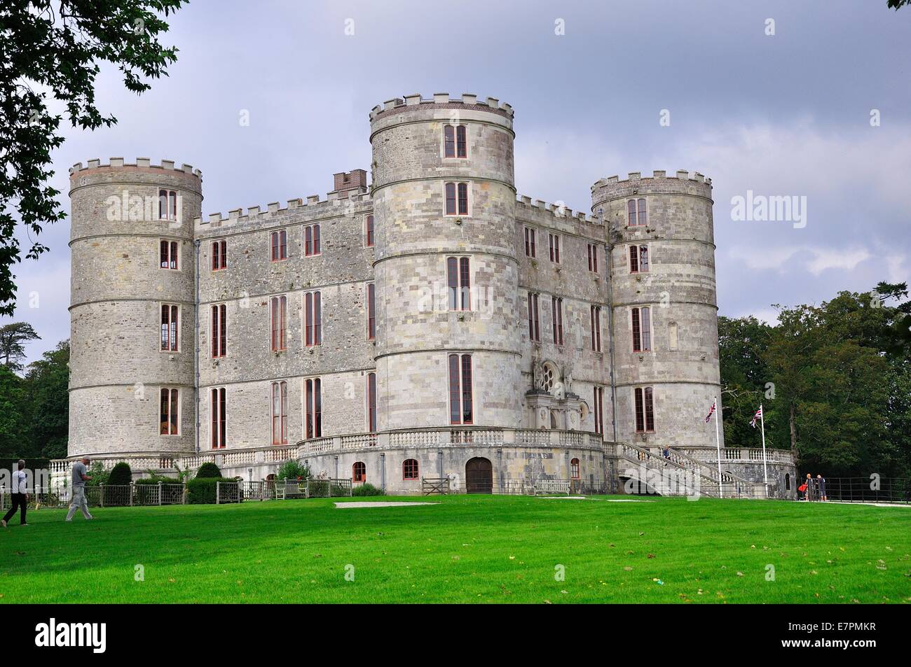 Exterior view of Lulworth Castle, East Lulworth, Dorset, England Stock Photo