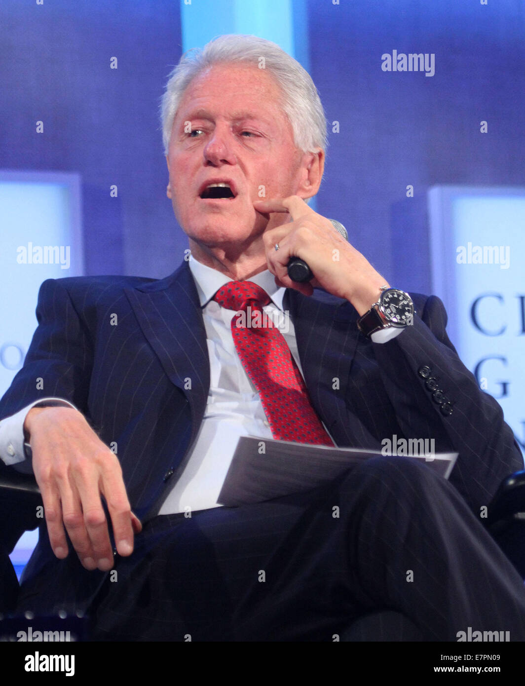 New York, New York, USA. 22nd Sep, 2014. BILL CLINTON attends the 2014 ...