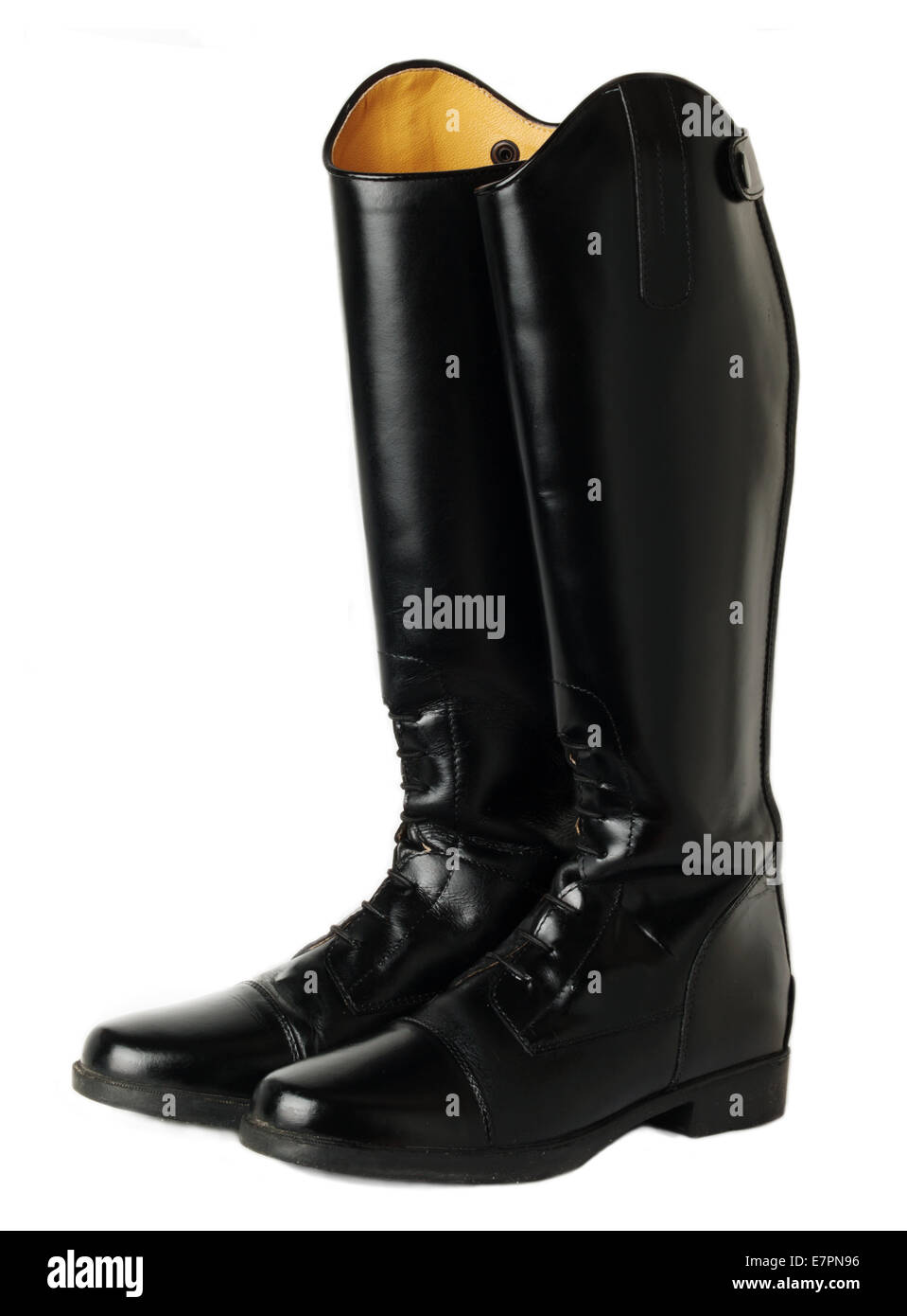 white horse riding boots