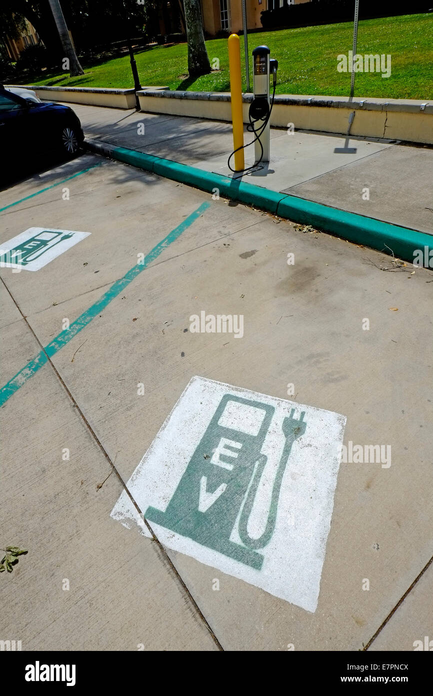 EV Electric Vehicle Charging Station Bradenton FL Florida US Stock