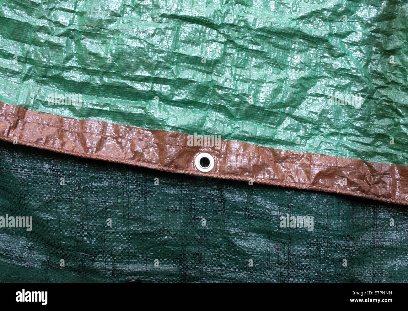 Grommet on Vinyl Tarp Stock Photo Alamy