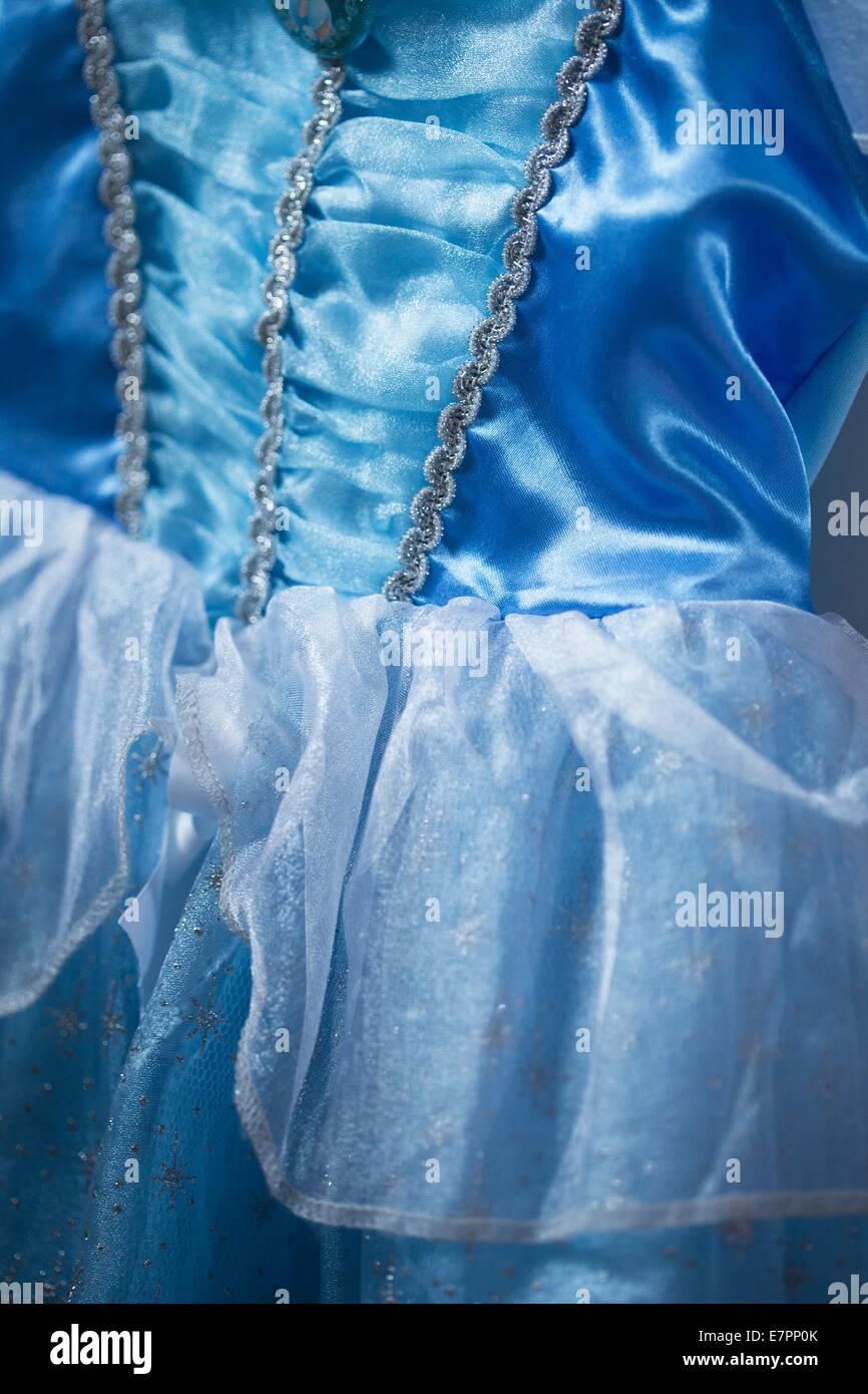 Girl's blue princess costume Stock Photo Alamy