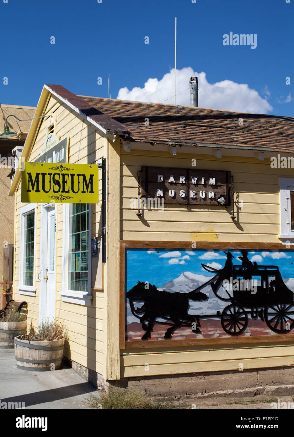 The Darwin Museum in Lone Pine, California. Stock Photo