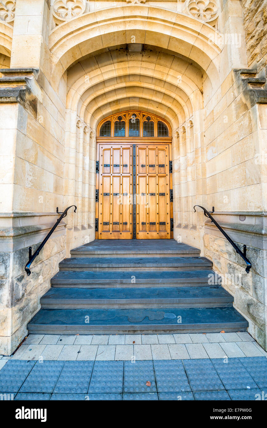 The University of Adelaide's Bonython Hall on the North Terrace campus in downtown Adelaide. Stock Photo