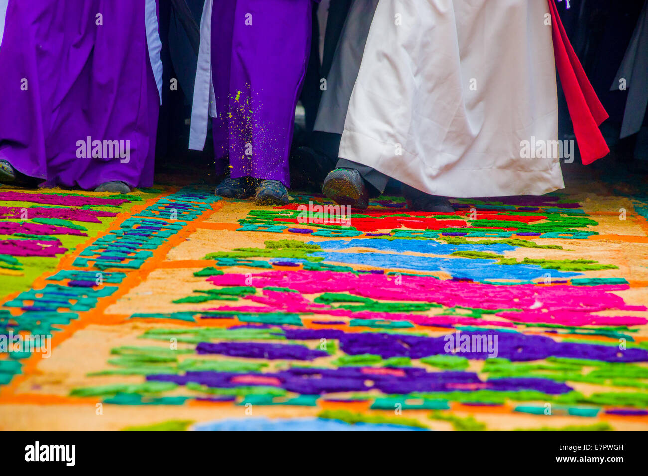 easter carpets in antigua guatemala Stock Photo Alamy