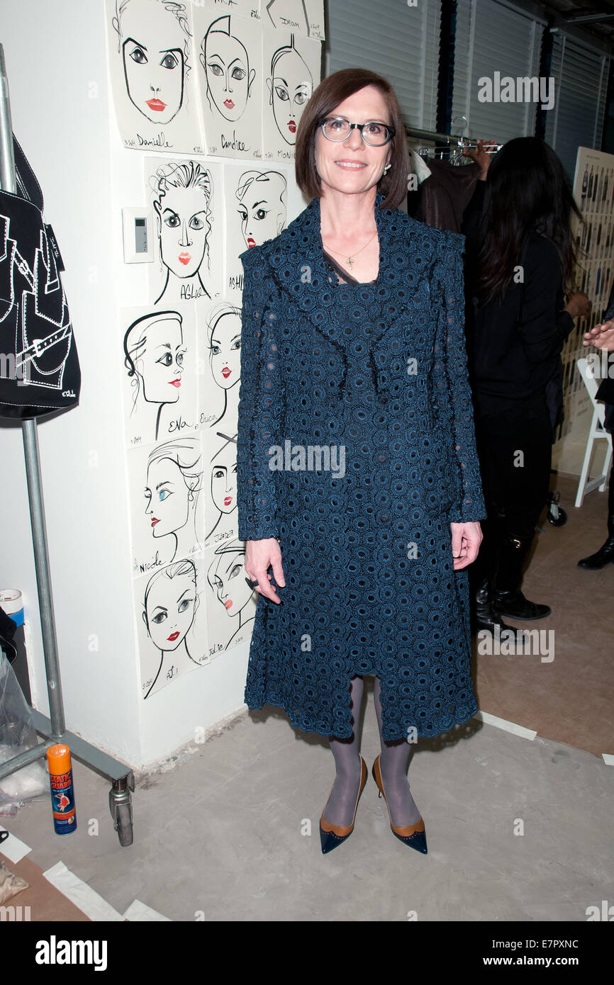 Isabel Toledo for Lane Bryant Fashion Show - Backstage  Featuring: Linda Heasley Where: Manhattan, New York, United States When: 20 Mar 2014 Stock Photo