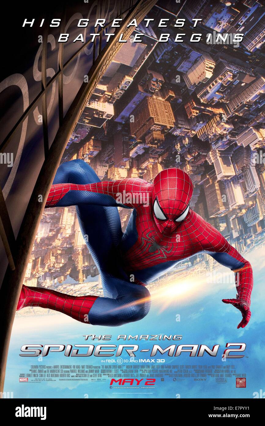 The Amazing Spider-man 2 Year : 2014 USA Director : Marc Webb Andrew Garfield Movie poster (USA) Stock Photo