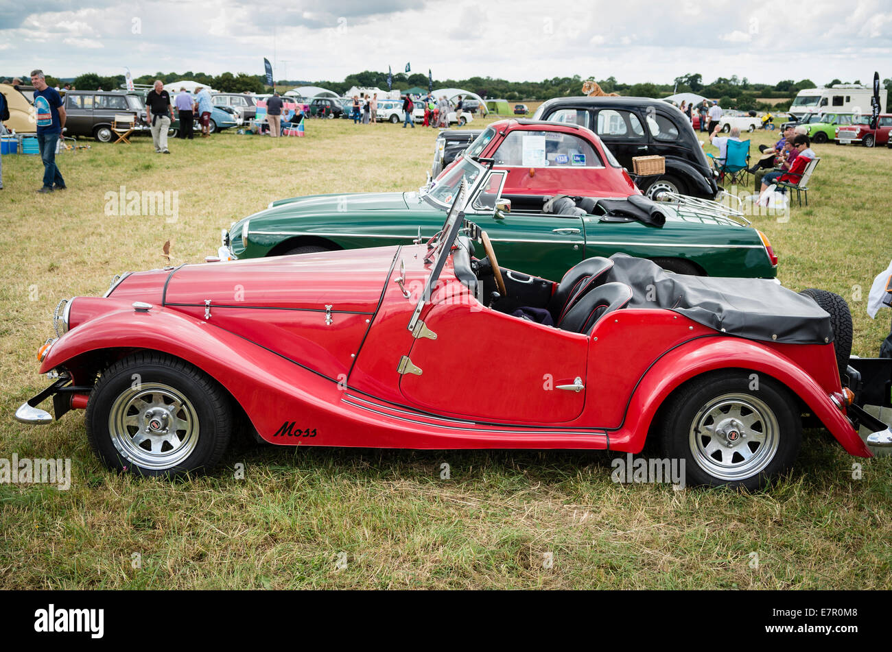 Moss kit-car two-seater sports tourer on show in England Stock Photo