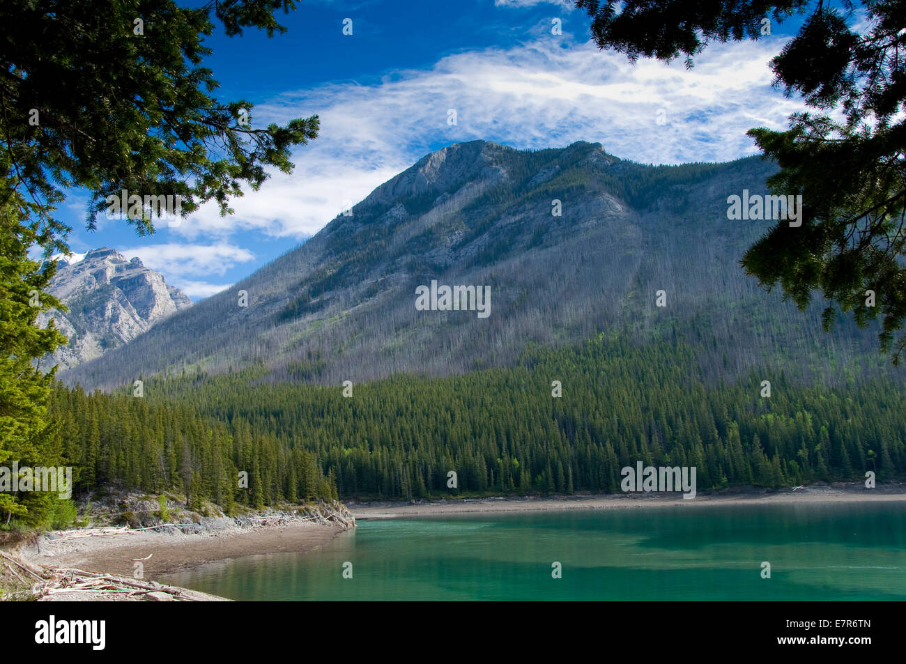 Lake Minnewanka, Banff, Alberta, Canada Stock Photo