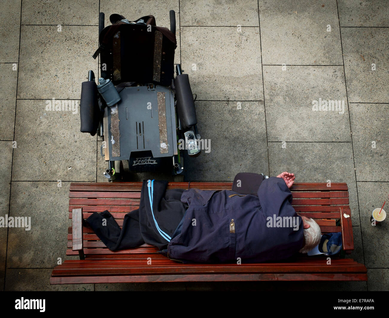 Old man in a wheelchair hi-res stock photography and images - Alamy