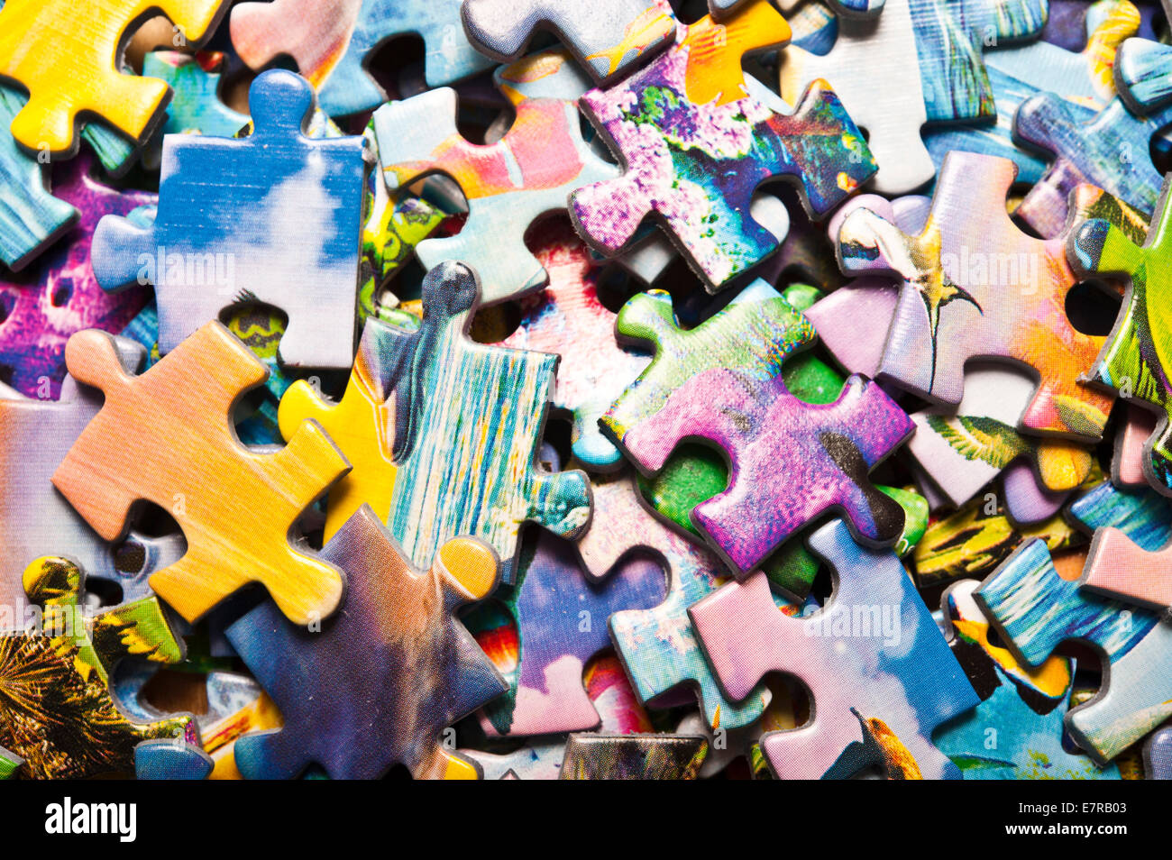 jigsaw puzzle pieces Stock Photo