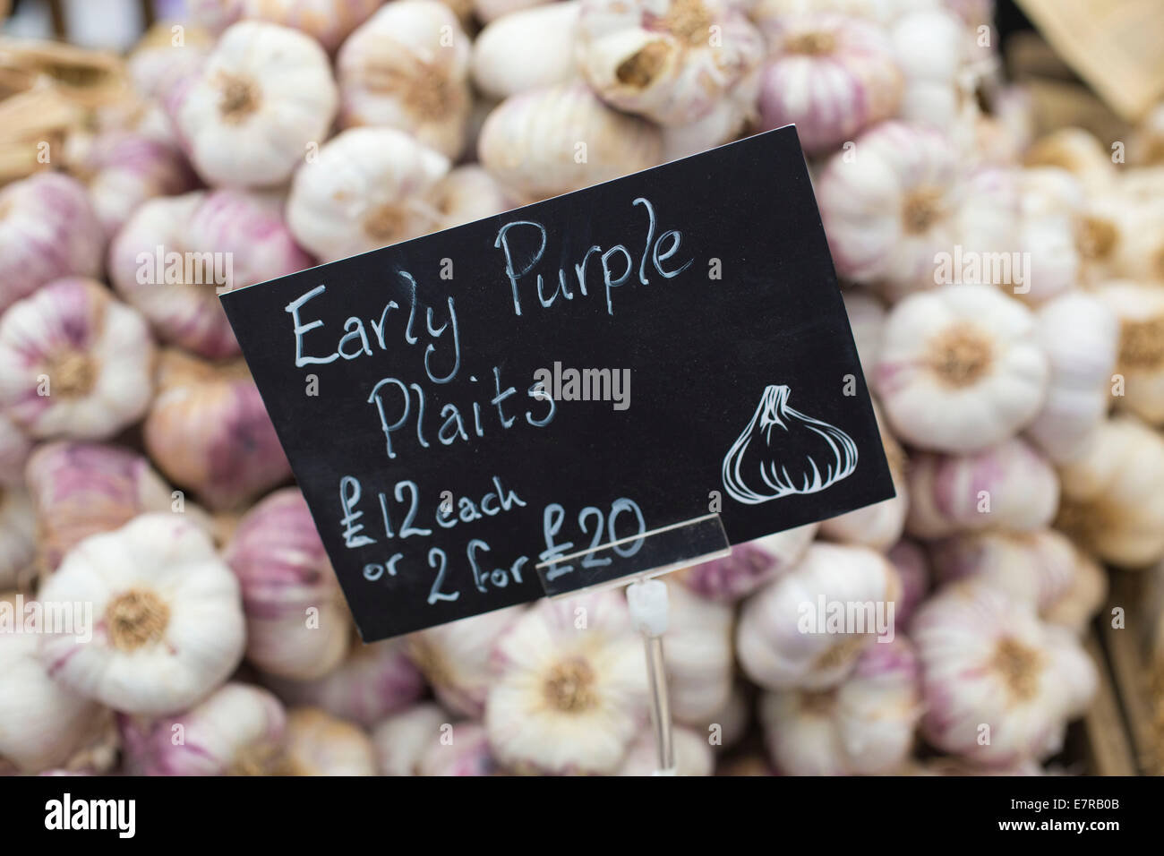 The Isle of Wight Garlic Festival, Newchurch, near Sandown, Isle of Wight, England, UK Stock Photo