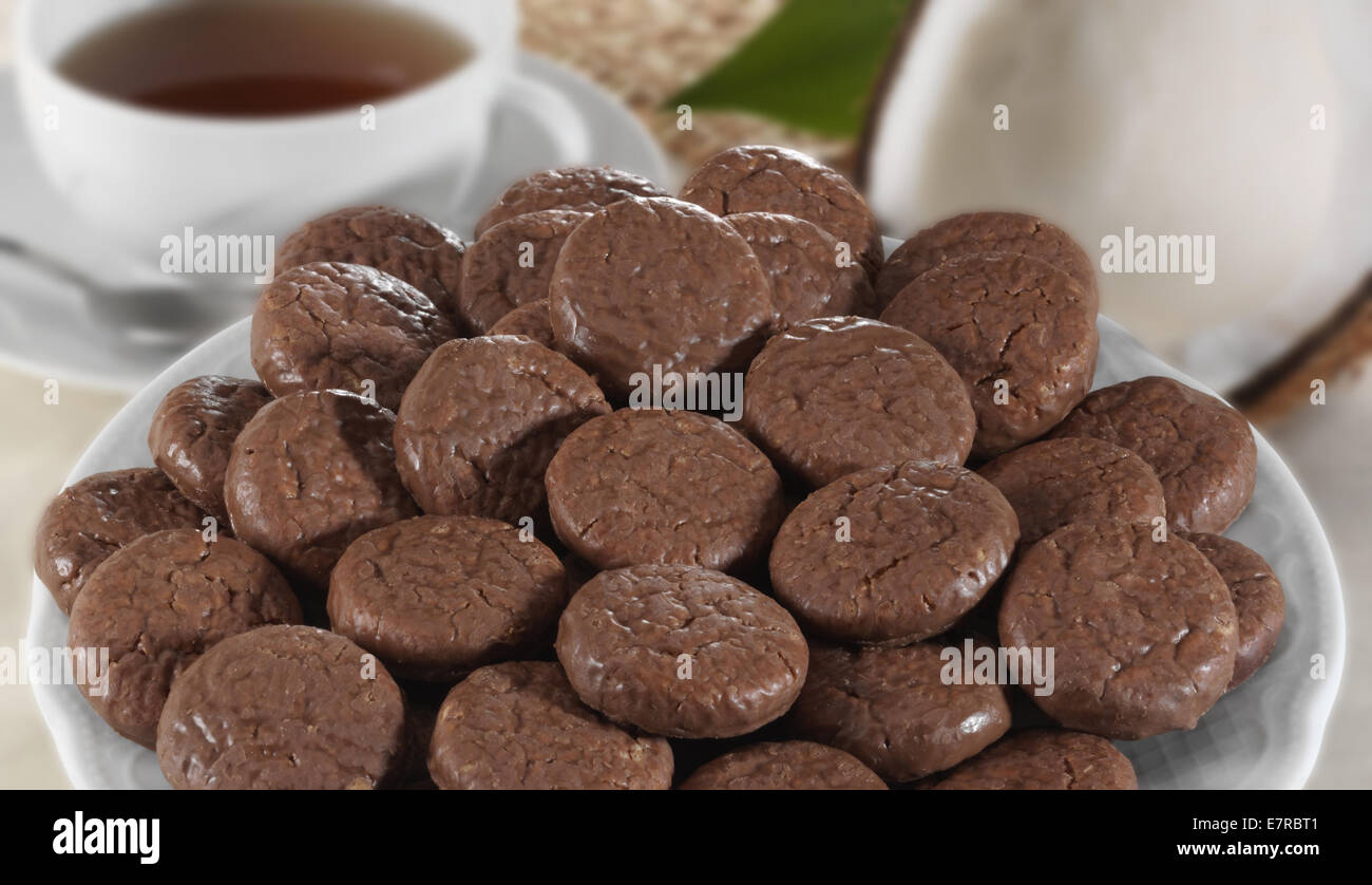 Chocolate cookies Stock Photo