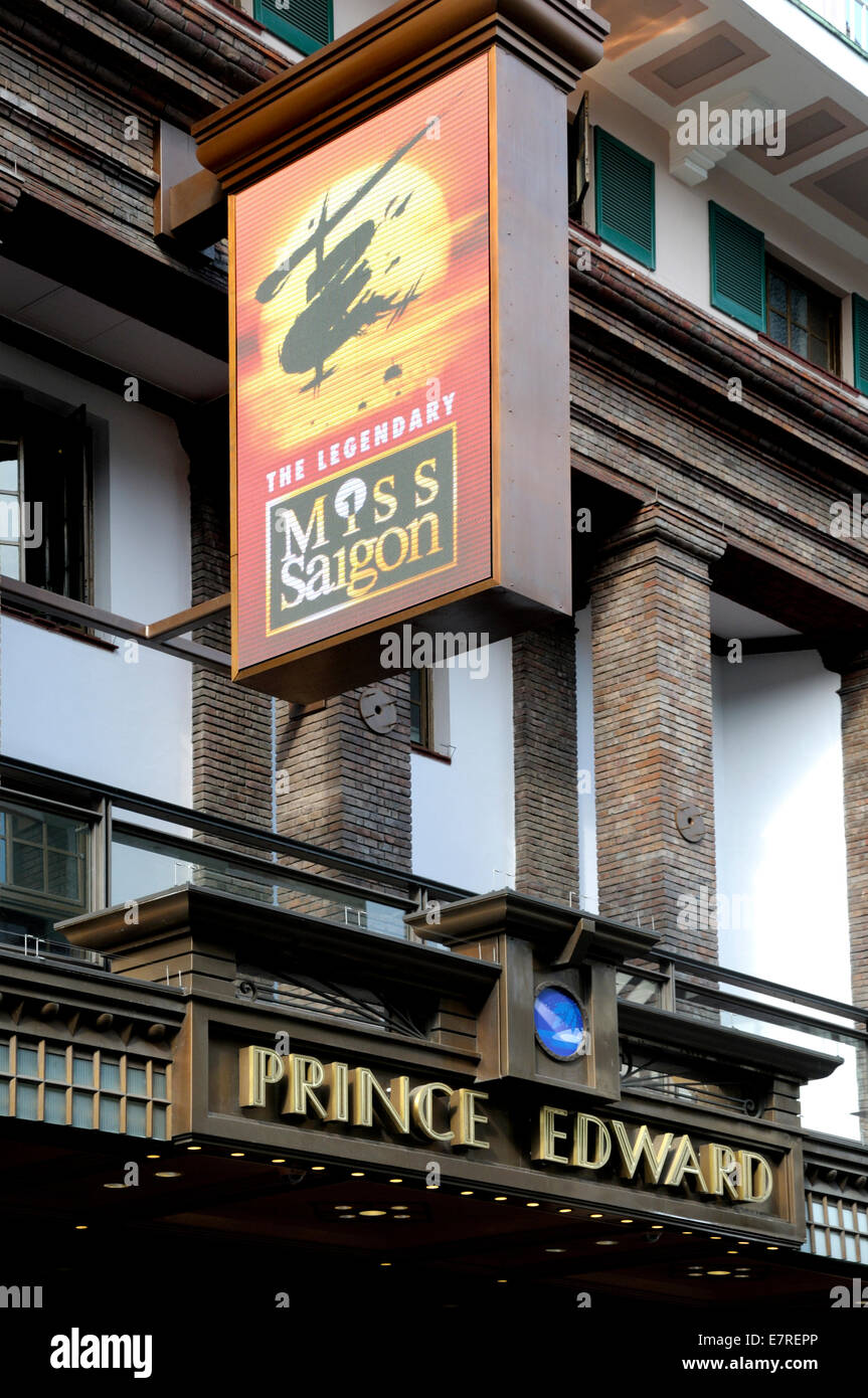 London, England, UK. Miss Saigon at the Prince Edward Theatre in Old Compton Street 2014 Stock Photo