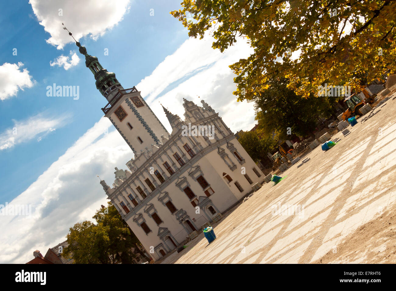 City hall building in Chelmno - Kujawy-Pomerania province, Poland. Stock Photo