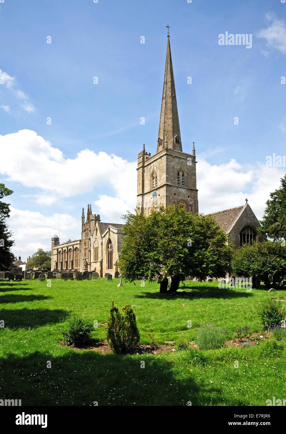 St John the Baptist church, Burford, Oxfordshire, England, UK, Western Europe. Stock Photo