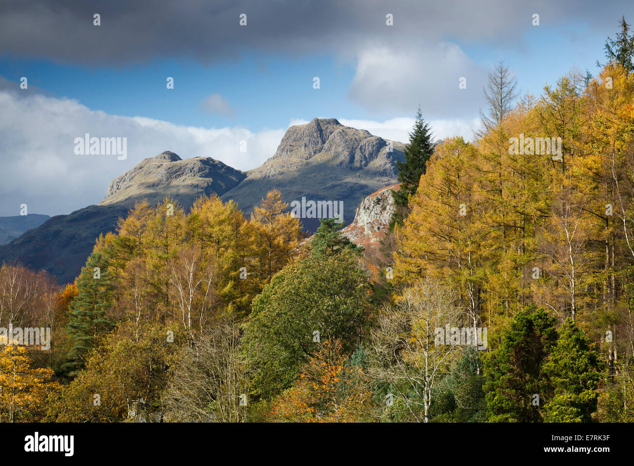 Langdale Pikes, Lake District, Cumbria, UK Stock Photo