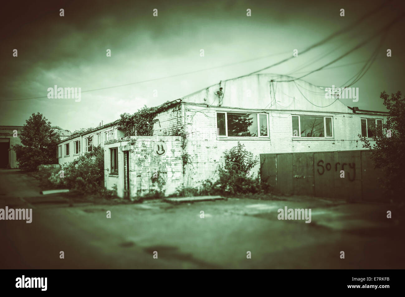 Abandoned factory. Stock Photo