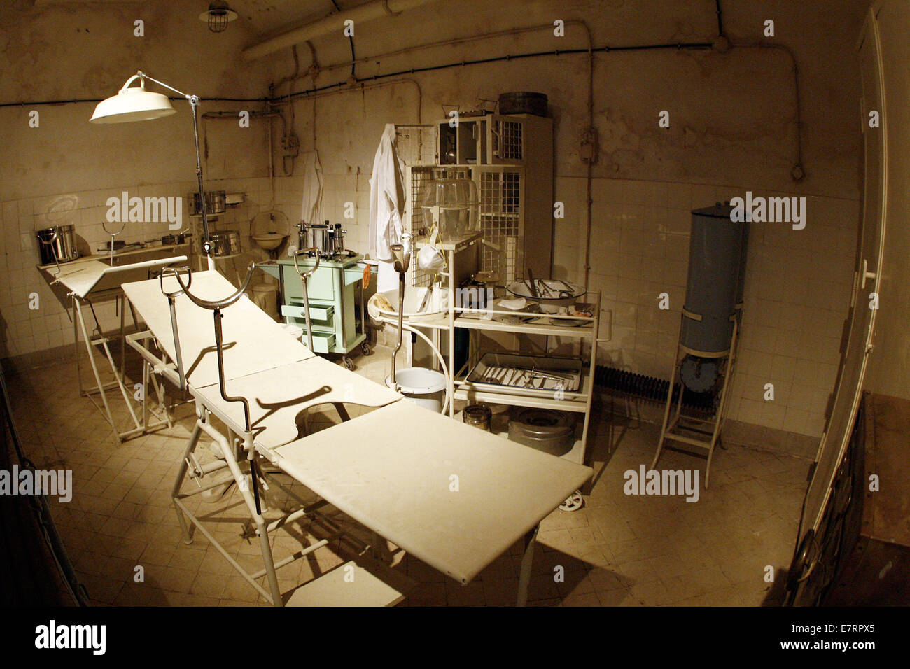 Bitche, France. 13th Aug, 2008. View of the hospital ward in Fort Simserhof, a Maginot Line Fortress, near Bitche, France, 13 August 2008. Photo: Daniel Karmann/dpa/Alamy Live News Stock Photo