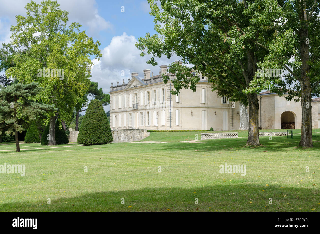 Chateau de la Dauphine in the Fronsac region of Bordeaux, France Stock