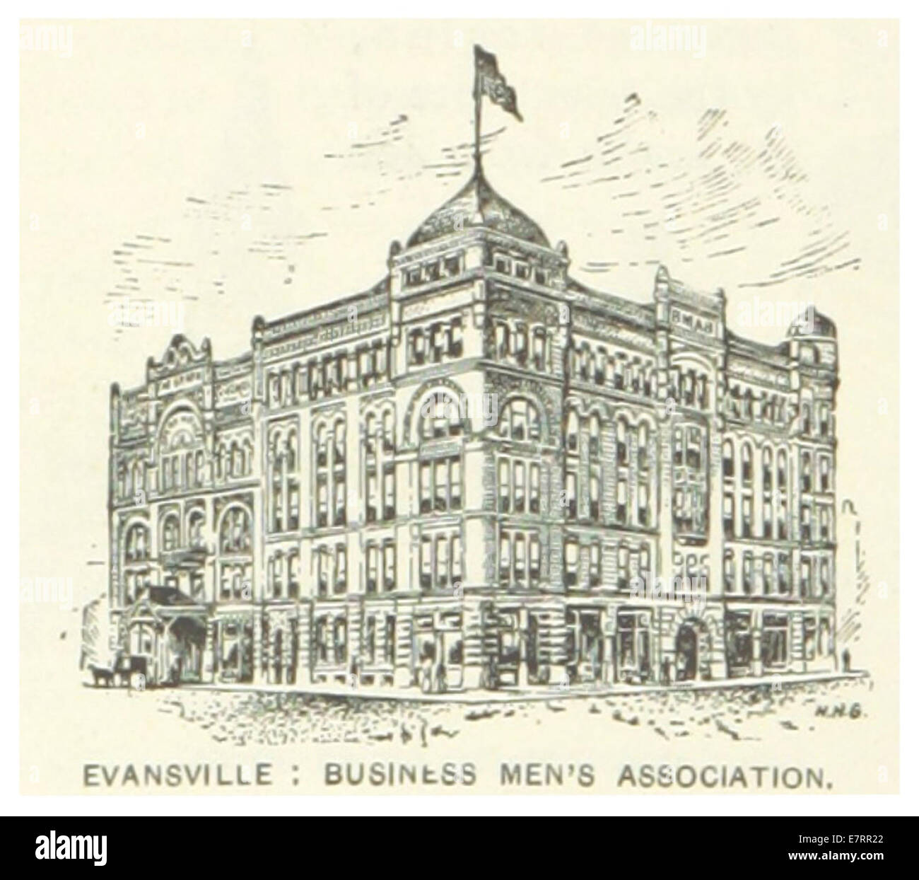 US-IN(1891) p238 EVANSVILLE, BUSINESS MEN'S ASSOCIATION Stock Photo