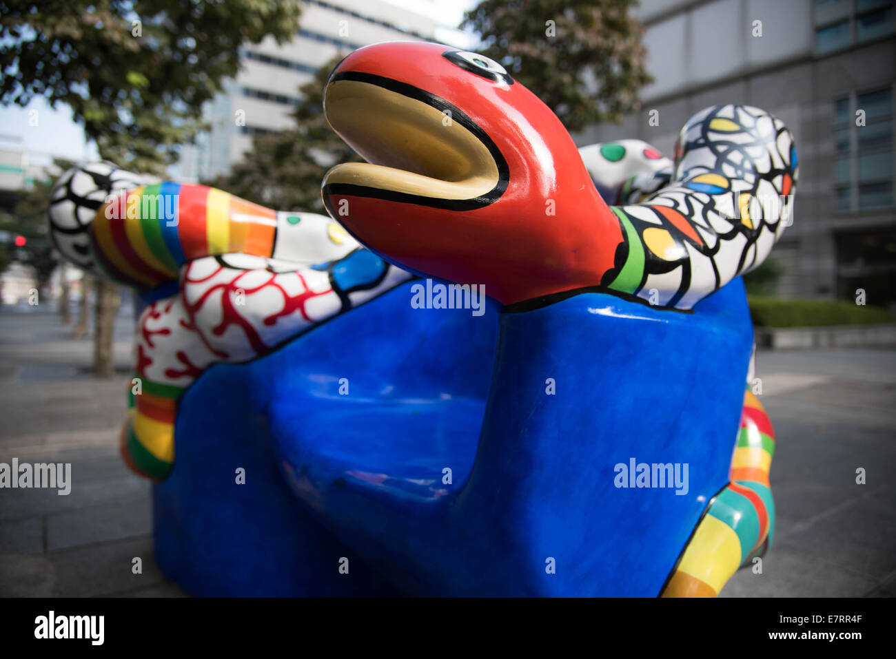 Niki de Saint Phalle, Conversation, The FARET Tachikawa,Tachikawa,Tokyo,Japan Stock Photo