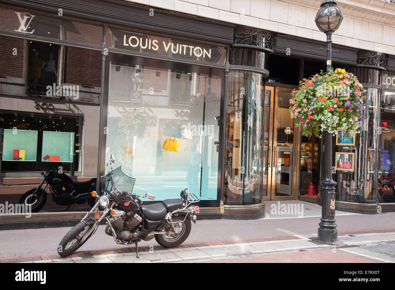 Louis Vuitton Shop, Grafton Street, Dublin; Ireland Stock Photo