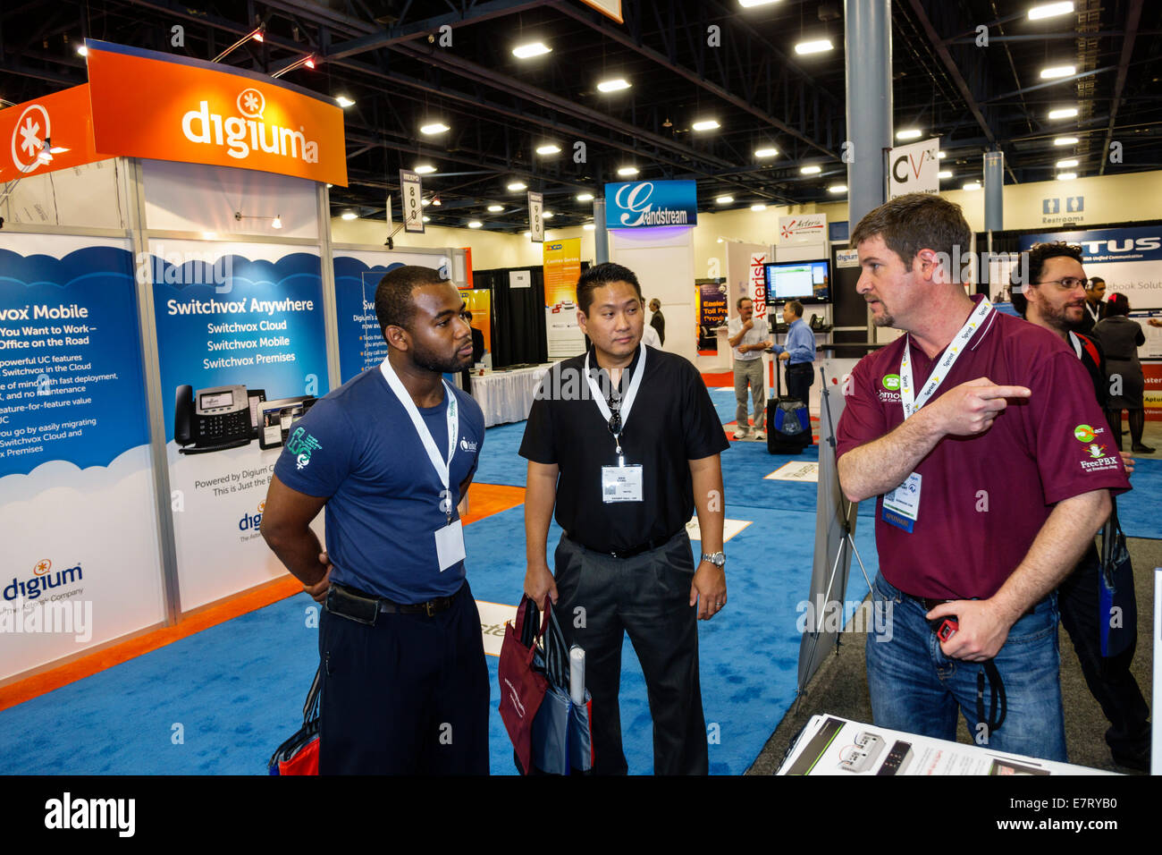 Miami Beach Florida Convention Center centre ITEXPO IP event Stock ...