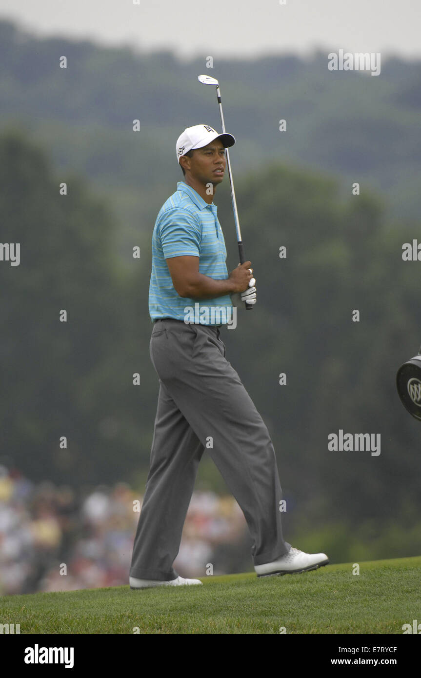 Oakmont, Pa, USA. 14th June, 2007. Tiger Woods in action during the US