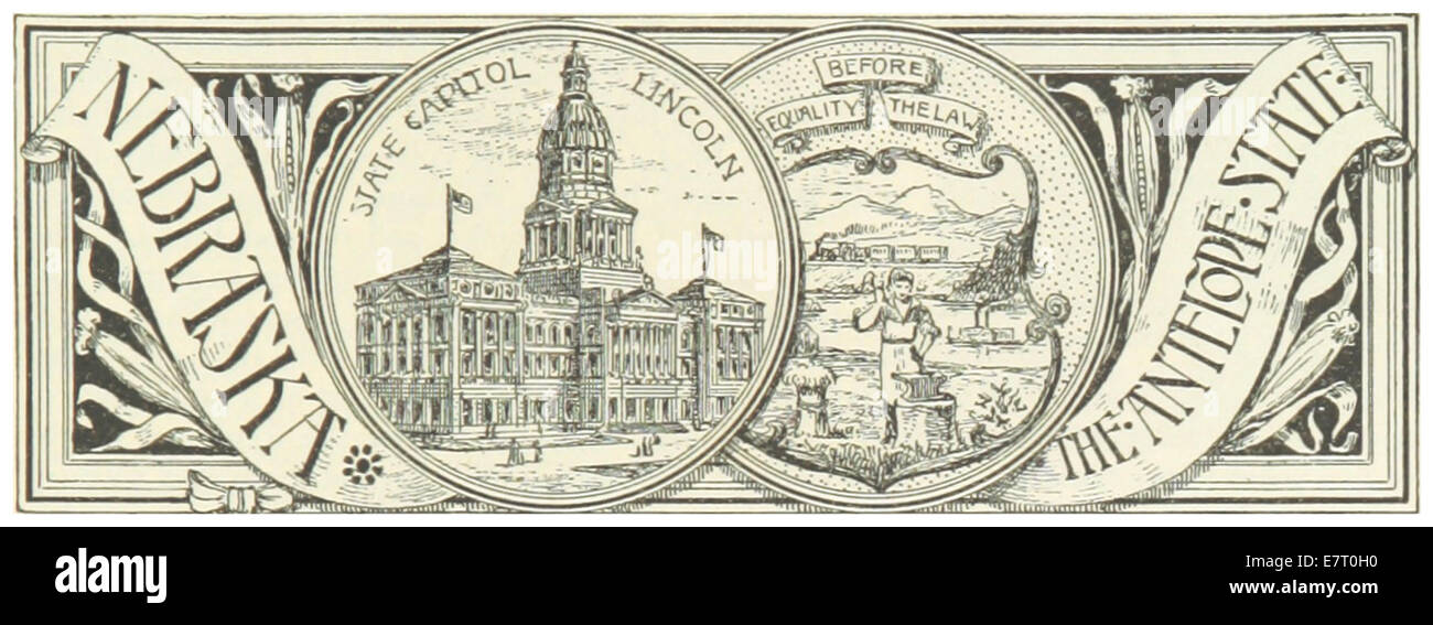 Nebraska state map hi-res stock photography and images - Alamy