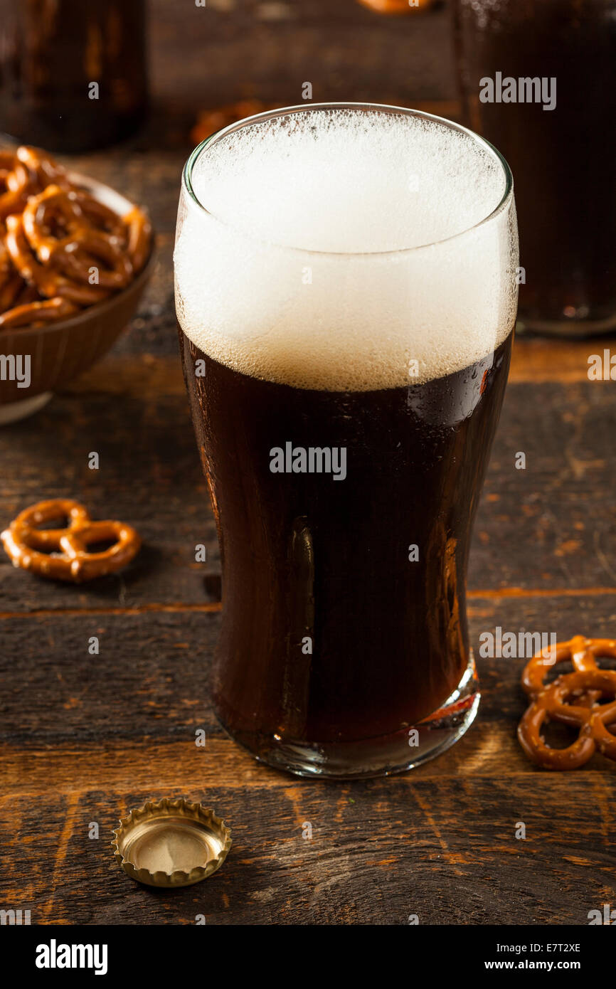 Refreshing Dark Stout Beer Ready to Drink Stock Photo Alamy