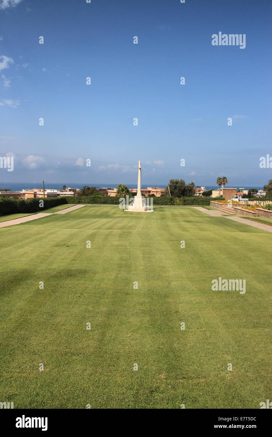 World War II Allied cemetery in Anzio, Rome, Italy Stock Photo Alamy