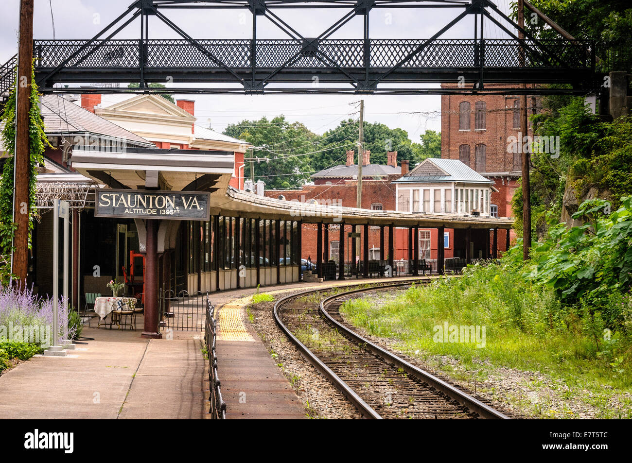 Staunton Railroad Station, 1 Middlebrook Avenue, Staunton, Virginia Stock Photo