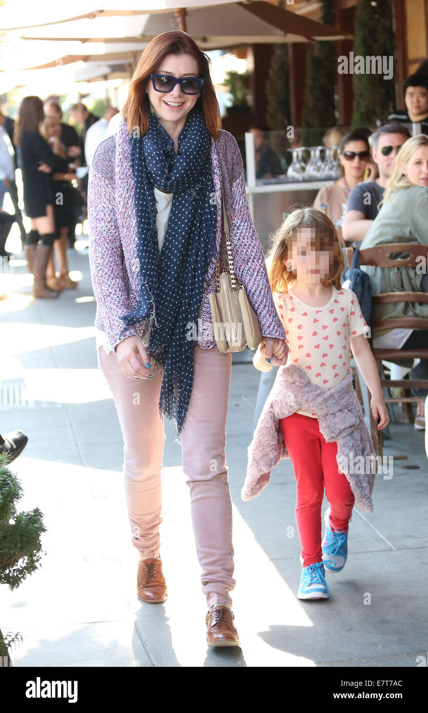 Alyson hannigan and satyana marie denisof hires stock photography and(00)