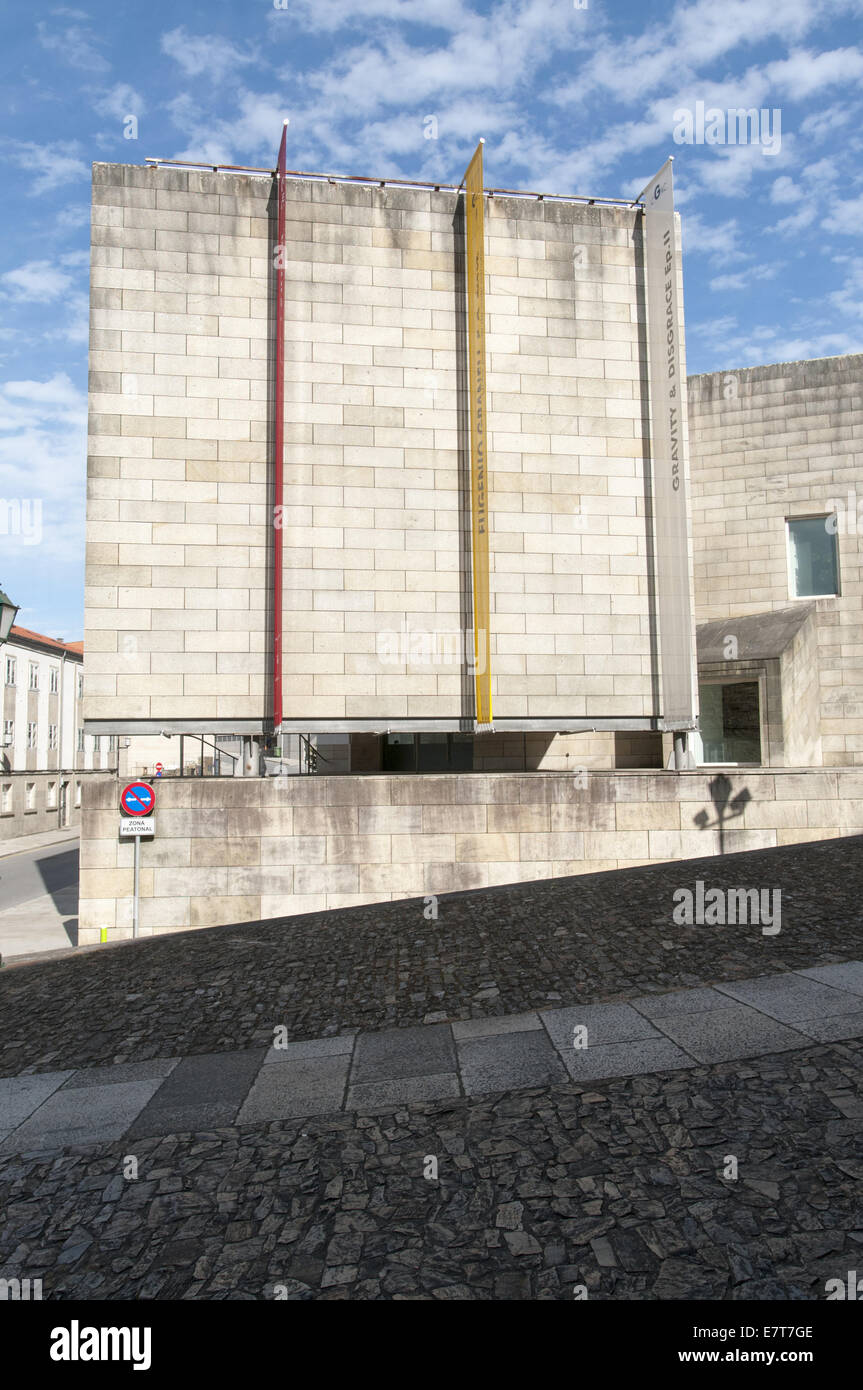 CGAC museum in Santiago de Compostela, Spain. Designed by the portuguese architecture Siza Vieira. Stock Photo