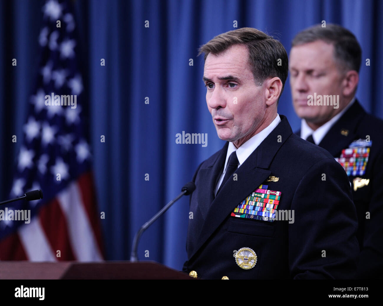 Washington DC, USA. 23rd Sep, 2014. Pentagon Press Secretary John Kirby