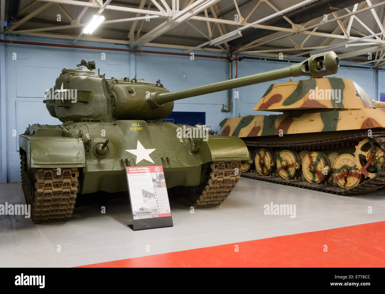 General Pershing M26 Tank at the Tank Museum, Bovington, Dorset, England, UK Stock Photo