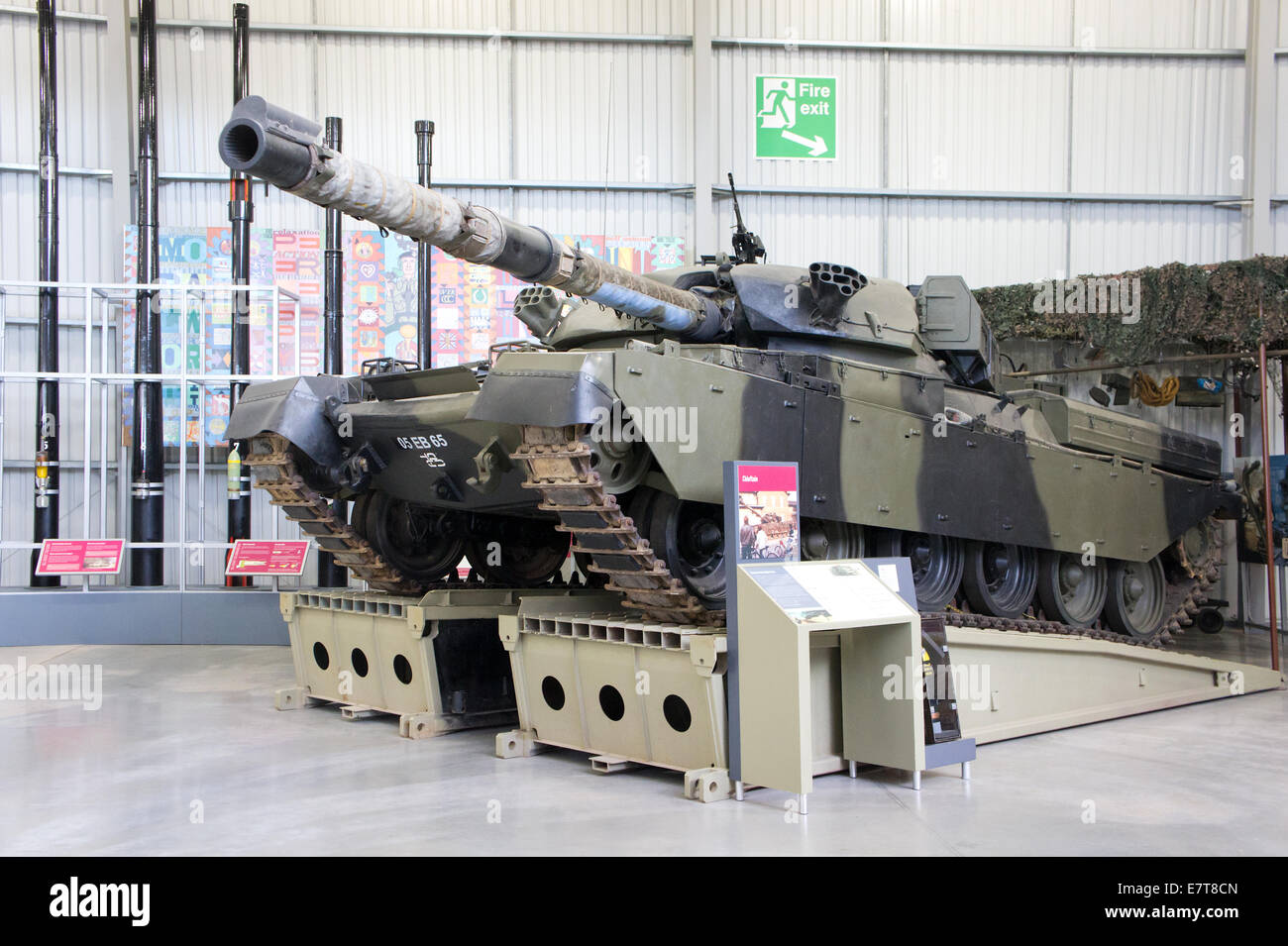 FV 4201 Chieftain Main Battle tank at the Tank Museum, Bovington, Dorset, England, UK Stock Photo